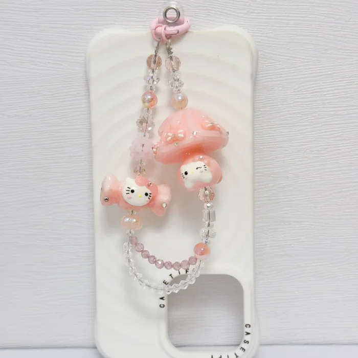 Handmade Crystal Glass Charm Kitty