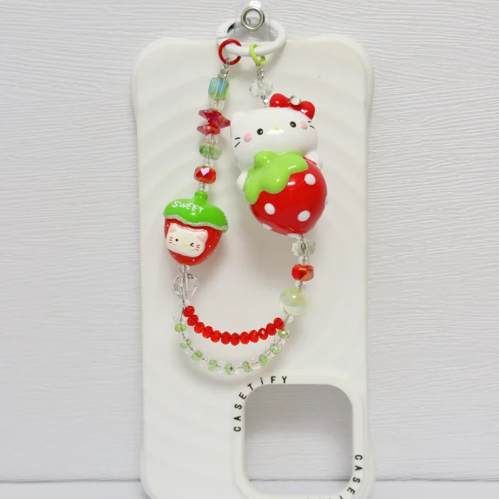 Handmade Crystal Glass Charm Kitty