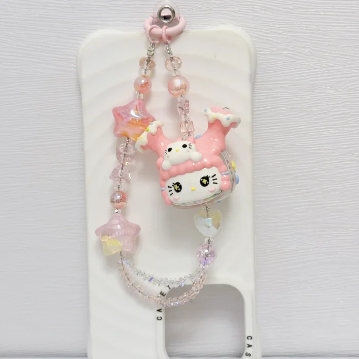 Handmade Crystal Glass Charm Kitty