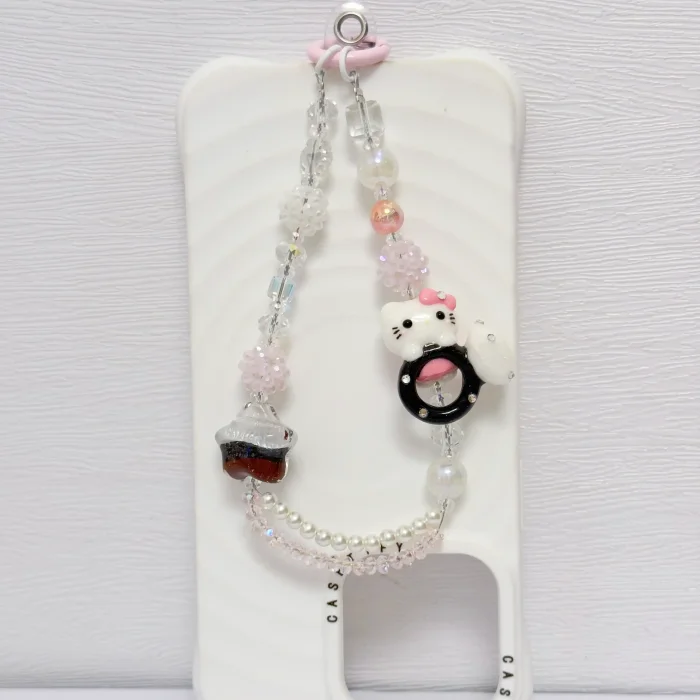 Handmade Crystal Glass Charm Kitty