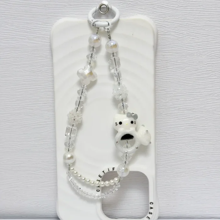 Handmade Crystal Glass Charm Kitty