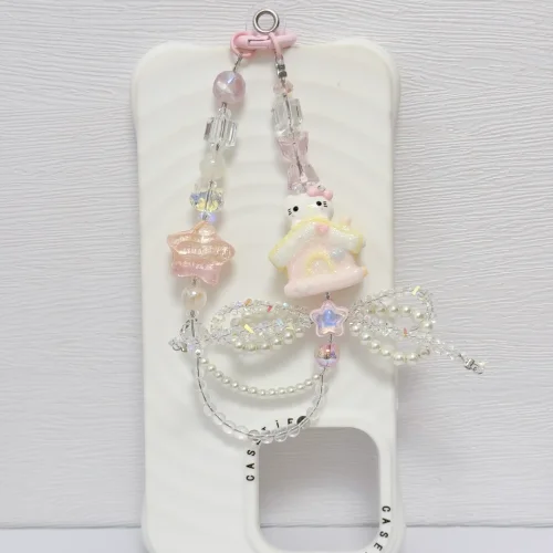 Handmade Crystal Glass Charm Kitty