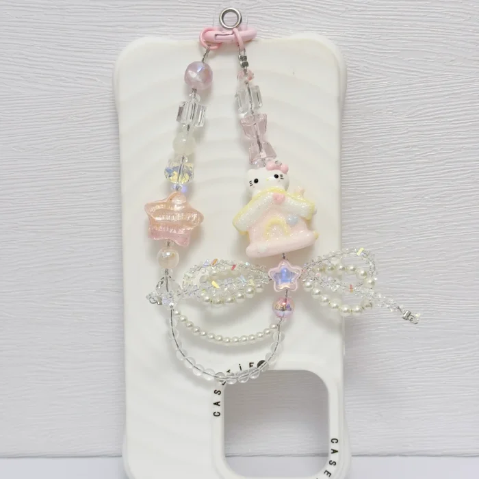 Handmade Crystal Glass Charm Kitty