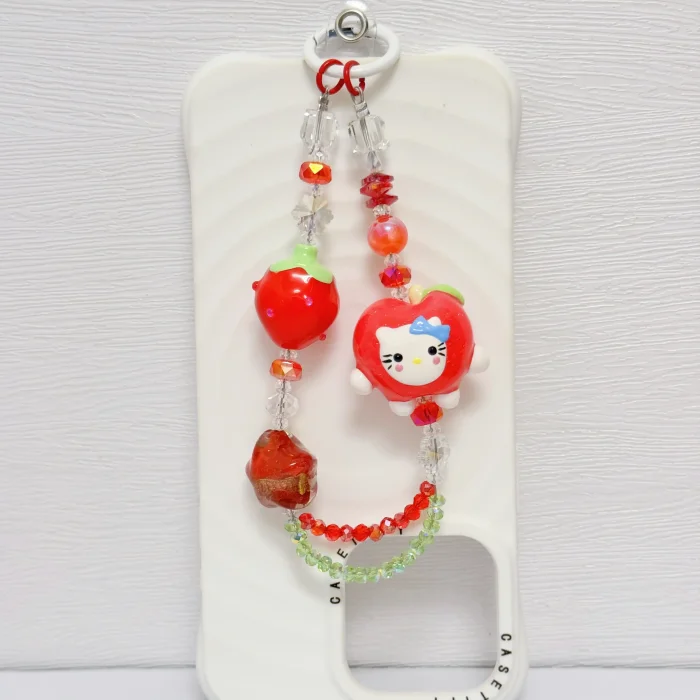 Handmade Crystal Glass Charm Kitty