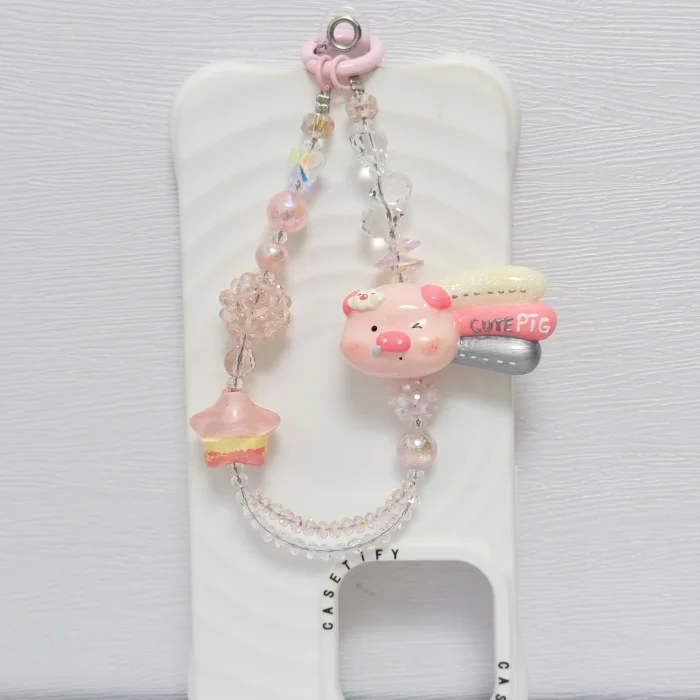 Handmade Crystal Glass Charm Kitty