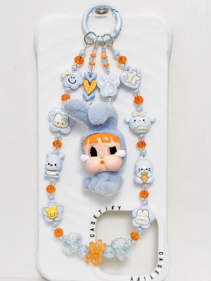 Handmade Alloy Charm Phone Strap Crybaby