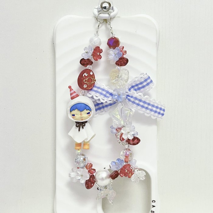 Handmade  Crystal Glass Charm Phone Strap Hirono