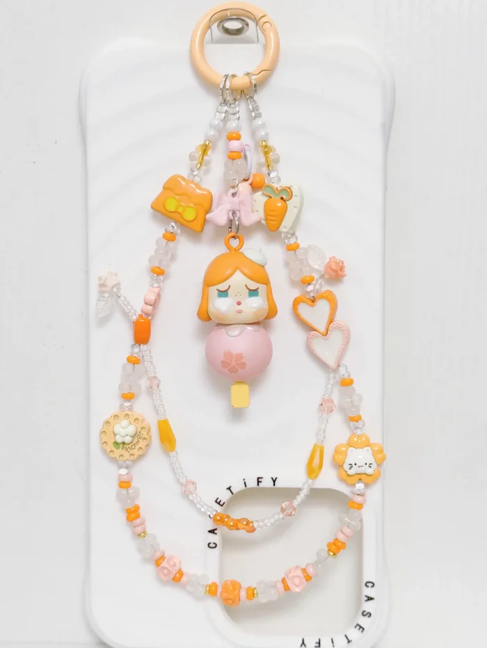 Handmade Alloy Charm Phone Strap Crybaby
