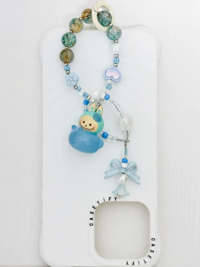 Handmade Alloy Charm Phone Strap Labubu