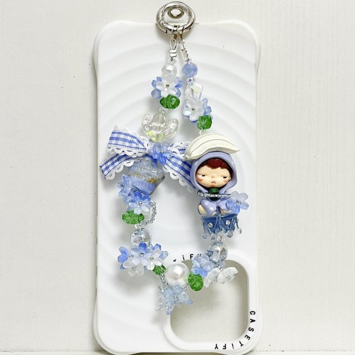 Handmade  Crystal Glass Charm Phone Strap Hirono