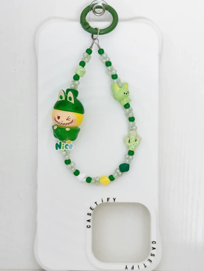 Handmade Alloy Charm Phone Strap Labubu