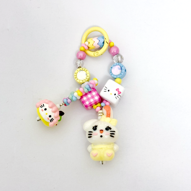 Hand Painted Doll Phone Charm-MIKKO