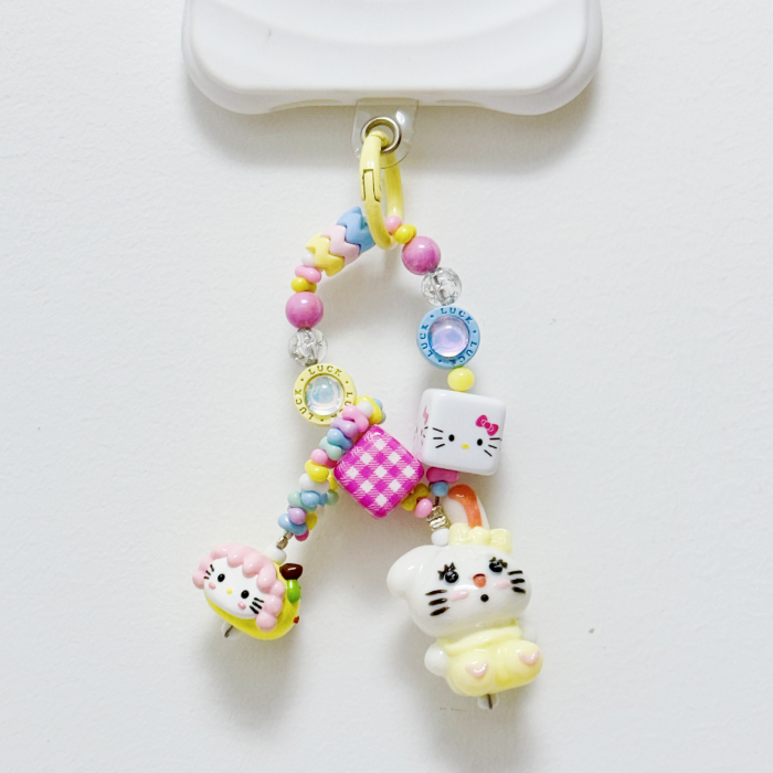Hand Painted Doll Phone Charm-MIKKO