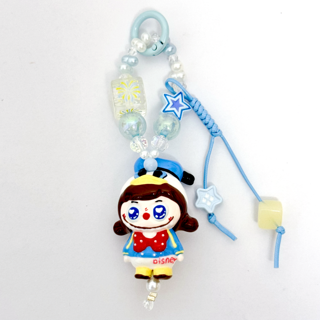 Hand Painted Doll Phone Charm-labubu  donald