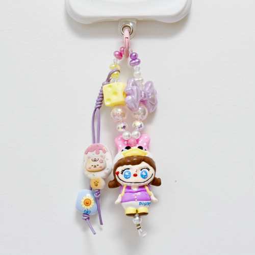 Hand Painted Doll Phone Charm-DAISY LABUBU