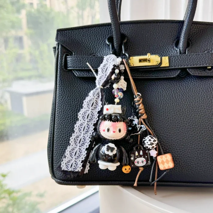 CLAY DOLLS-LABUBU NURSE BAG CHARM