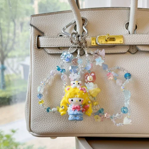 Hand Painted Doll BAG Charm- SAILOR MOON KITTY