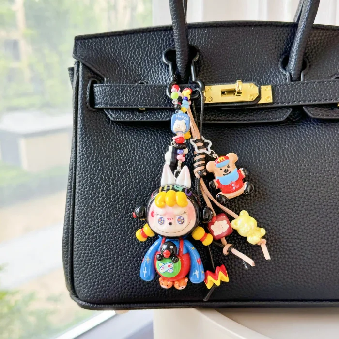 CLAY DOLLS-  penguin labubu bag charm