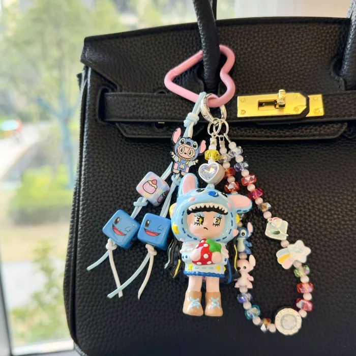 Hand Painted Doll Phone Charm Momoko