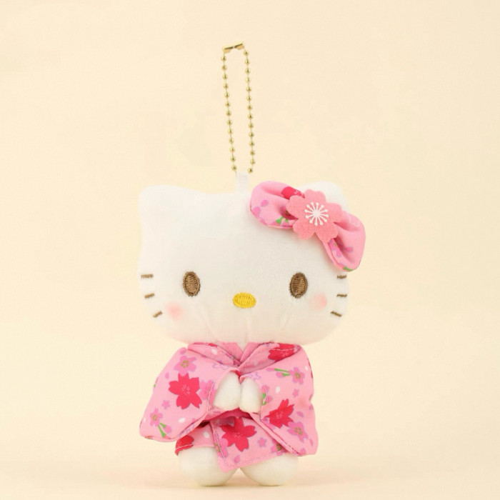 Plush dolls bag Charms Kimono kitty