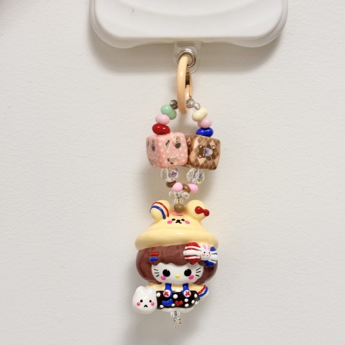 Hand Painted Doll BAG Charm
