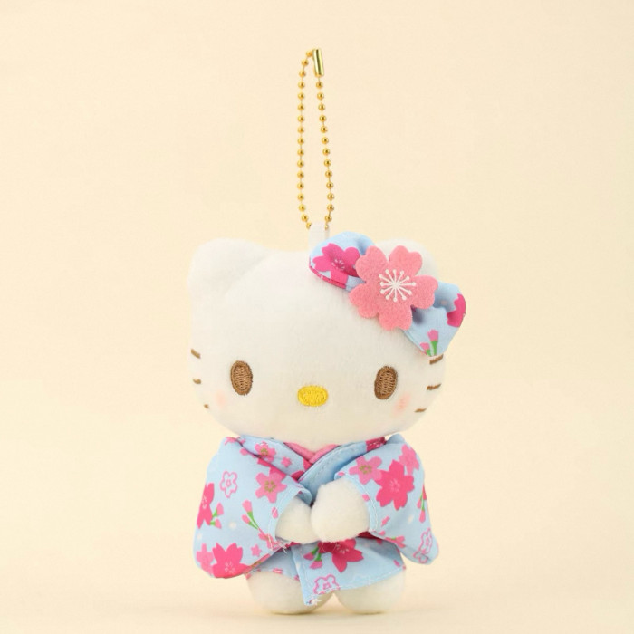 Plush dolls bag Charms Kimono kitty