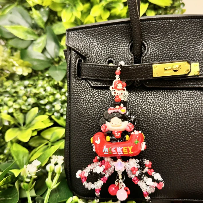 Hand Painted Doll BAG Charm