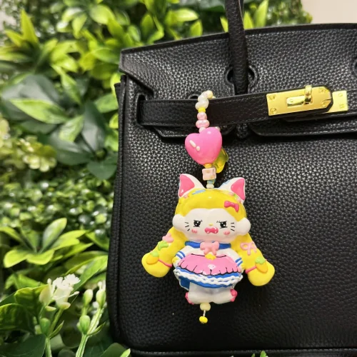 Hand Painted Doll BAG Charm