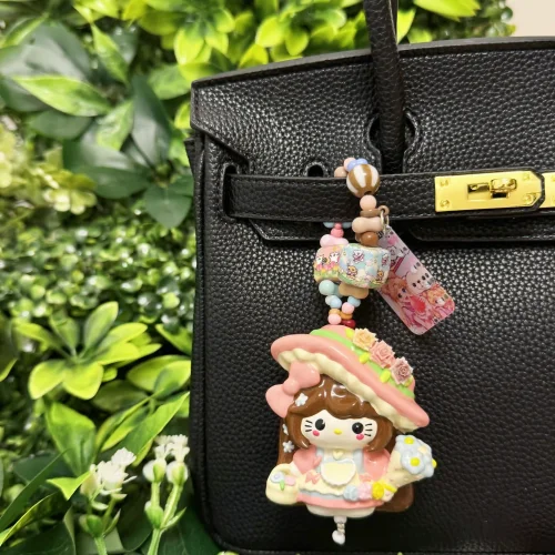 Hand Painted Doll BAG Charm