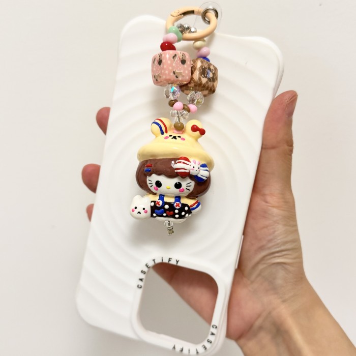 Hand Painted Doll BAG Charm