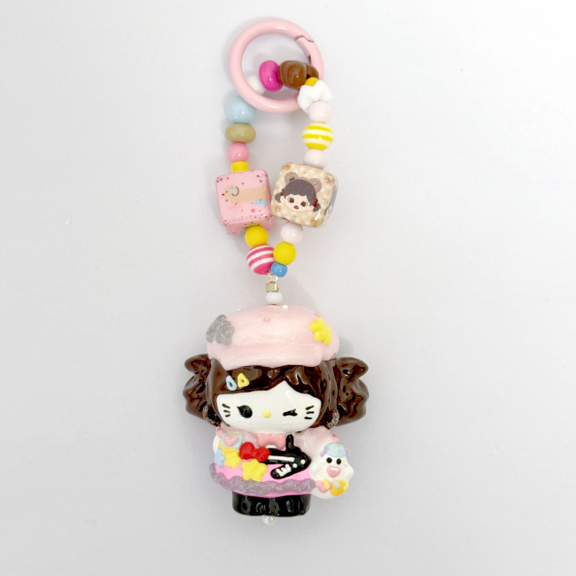 Hand Painted Doll BAG Charm