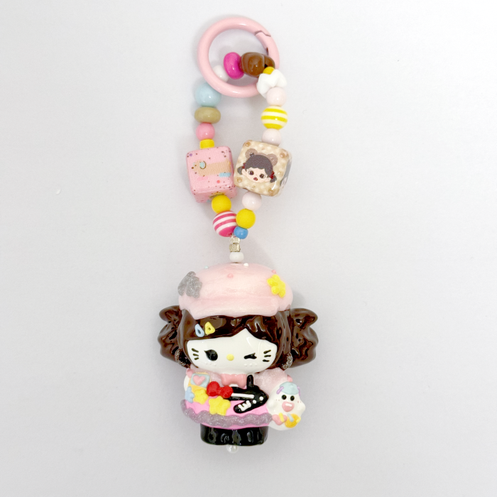 Hand Painted Doll BAG Charm