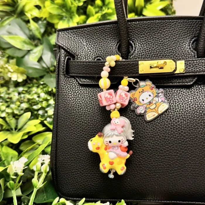 Hand Painted Doll BAG Charm