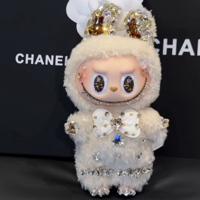 Swarovski Popmart Plush Labubu 1.0 Exciting MACARON