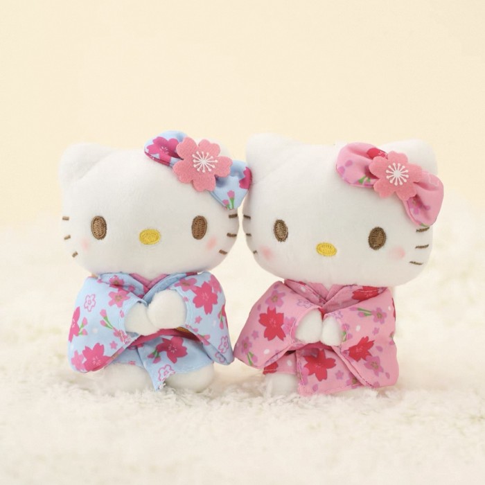 Plush dolls bag Charms Kimono kitty