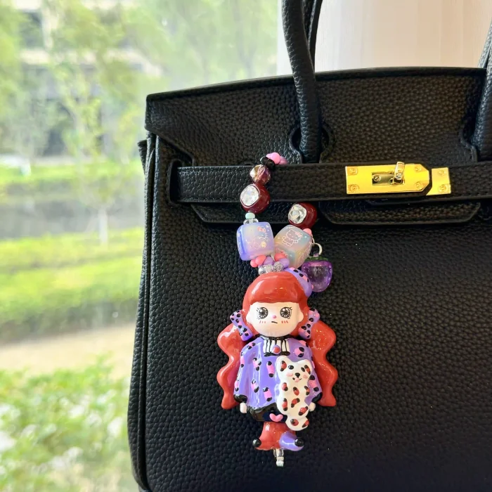 Hand Painted Doll Phone Charm Momoko