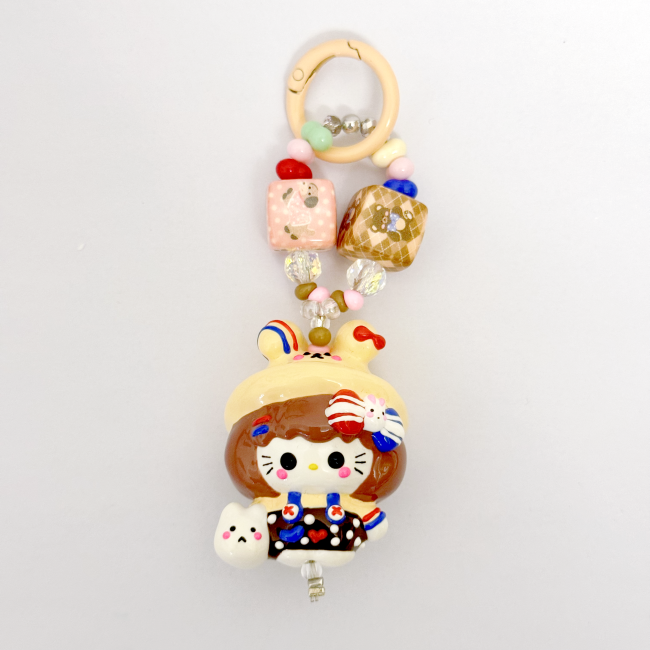 Hand Painted Doll BAG Charm