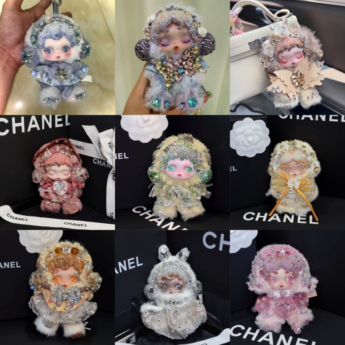 Swarovski Popmart Plush  L' impressionnisme SKULLPANDA