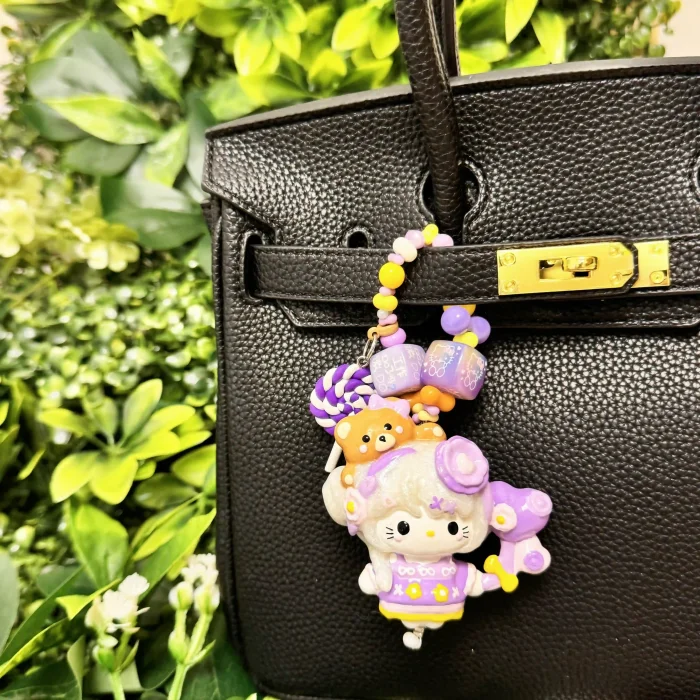 Hand Painted Doll BAG Charm