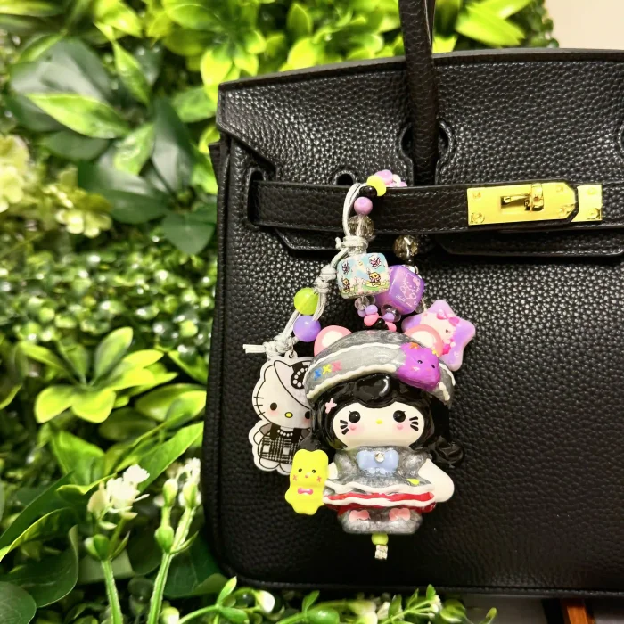Hand Painted Doll BAG Charm