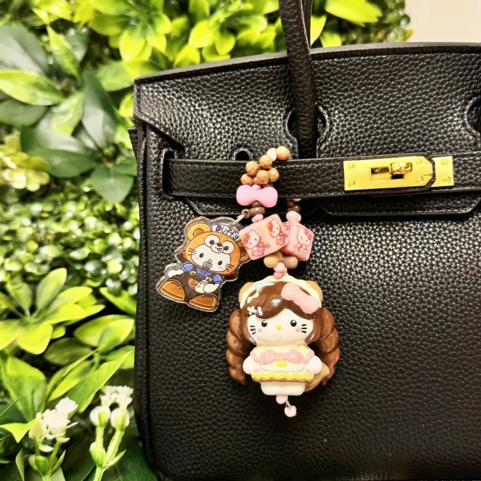 Hand Painted Doll BAG Charm