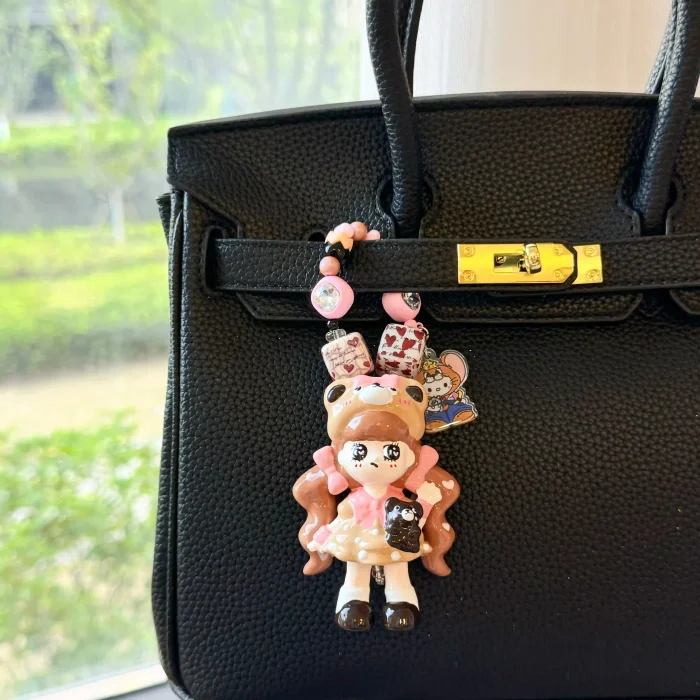 Hand Painted Doll Phone Charm Momoko