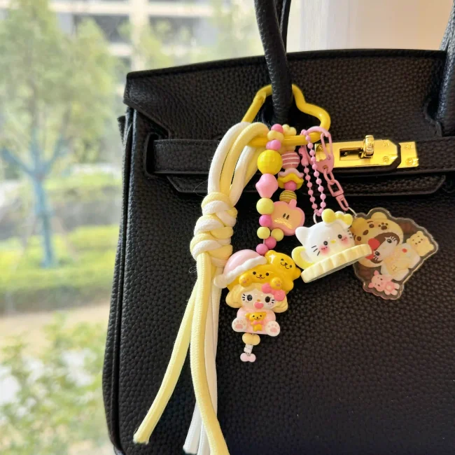 Hand Painted Doll Bag Charms Kitty