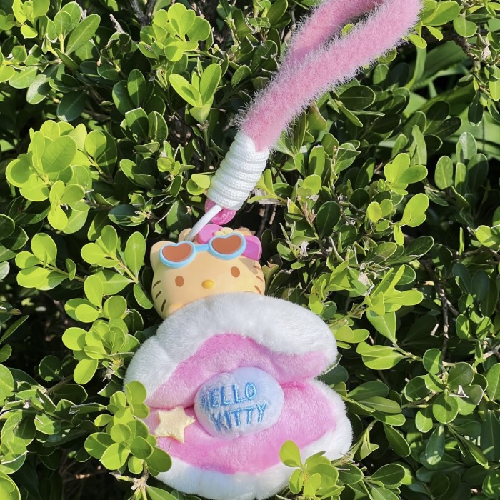 Plush dolls bag Charms Summer Kitty