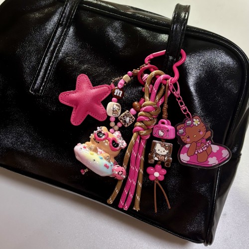 Hand Painted Doll BAG Charm