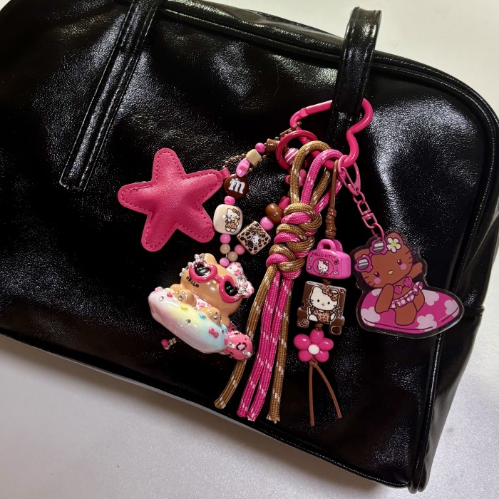 Hand Painted Doll BAG Charm