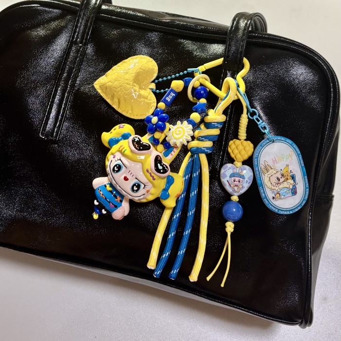 Hand Painted Doll BAG Charm