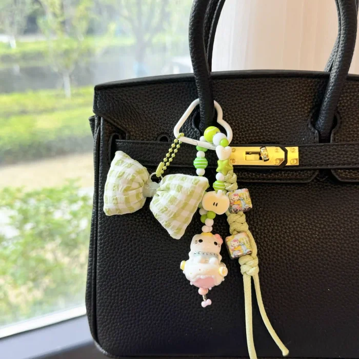 Hand Painted Doll Bag Charms Kitty