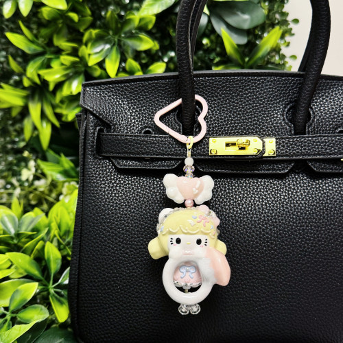 Hand Painted Doll Phone Charm-BABY KITTY