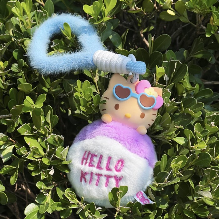 Plush dolls bag Charms Summer Kitty